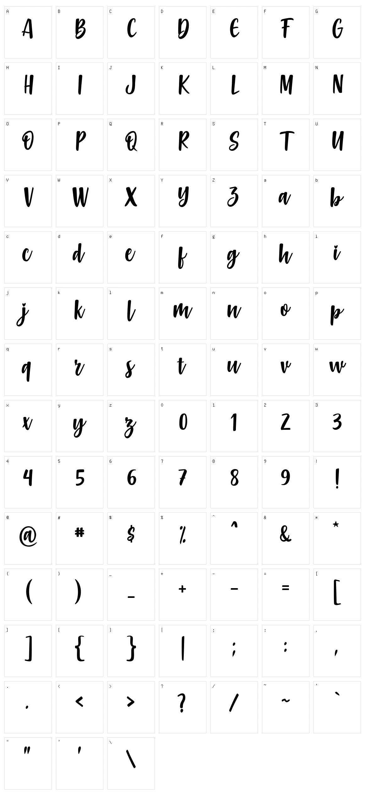 Gabelisa Character Set