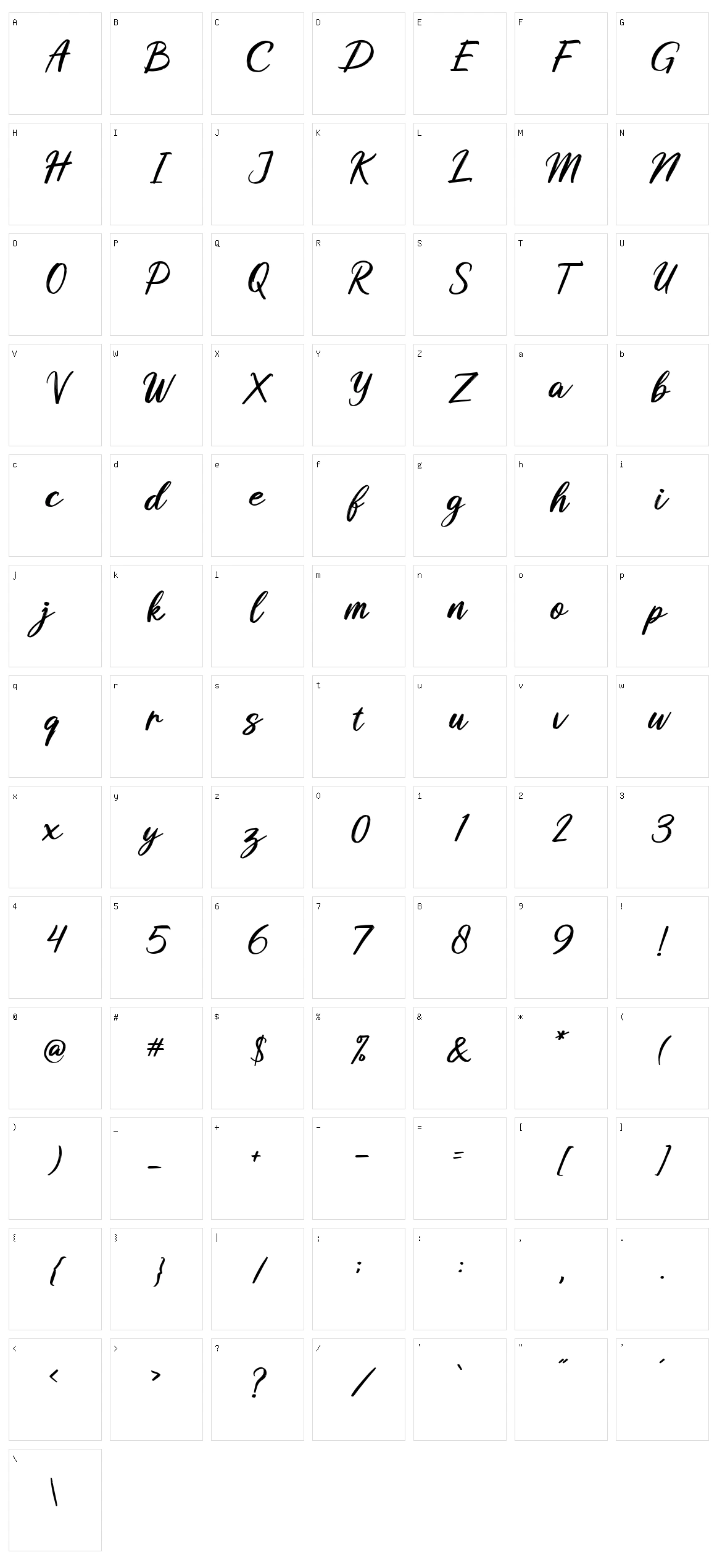 Butterly Character Set