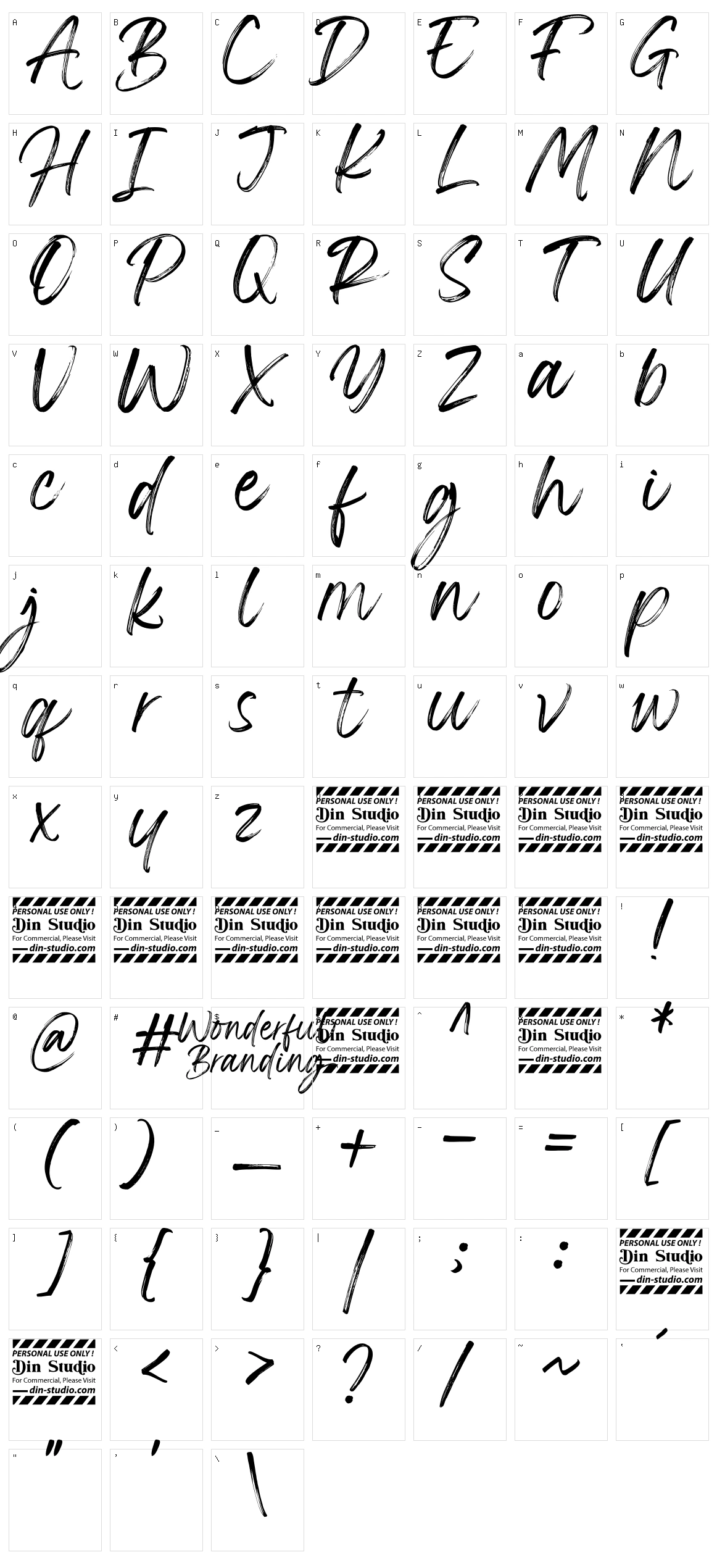 Wonderful Branding Character Set