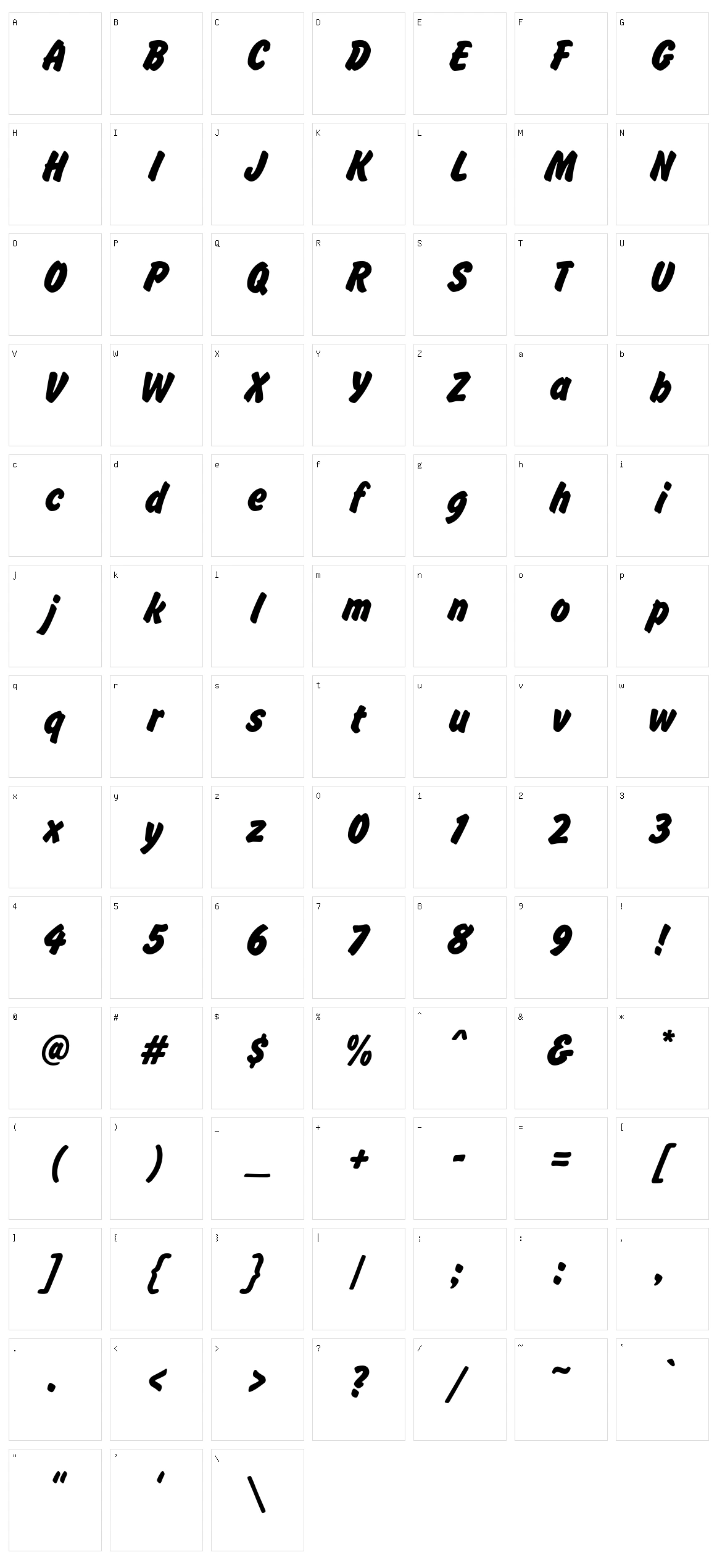 Brush Hand New Character Set