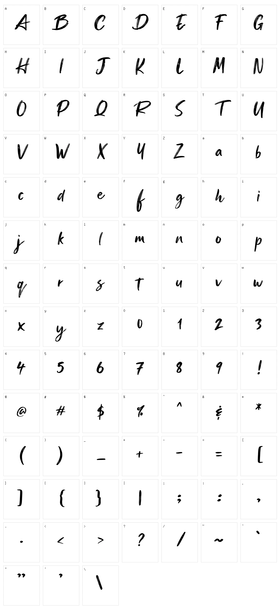Ganttlets Character Set