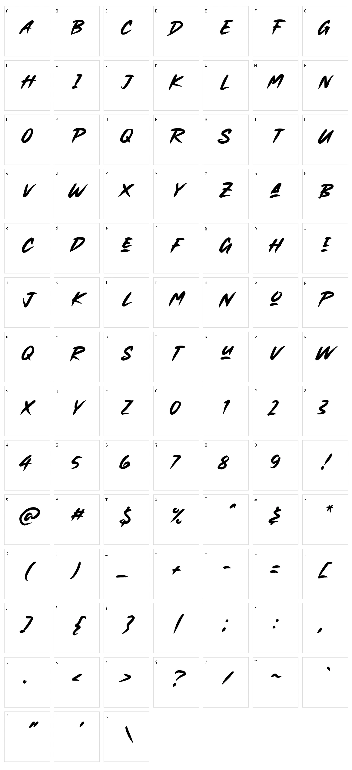 Hands Brush Character Set