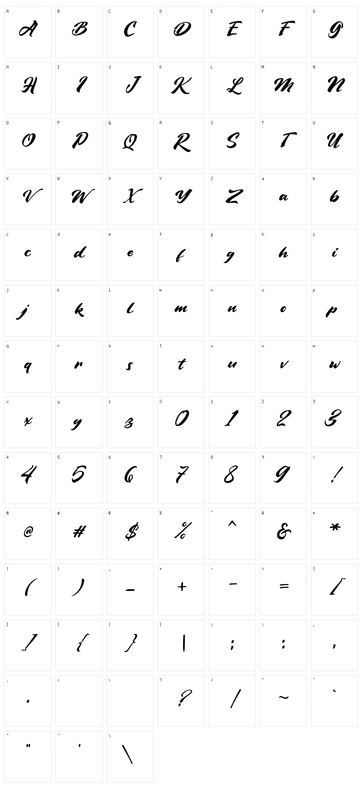 Vintage Style Character Set