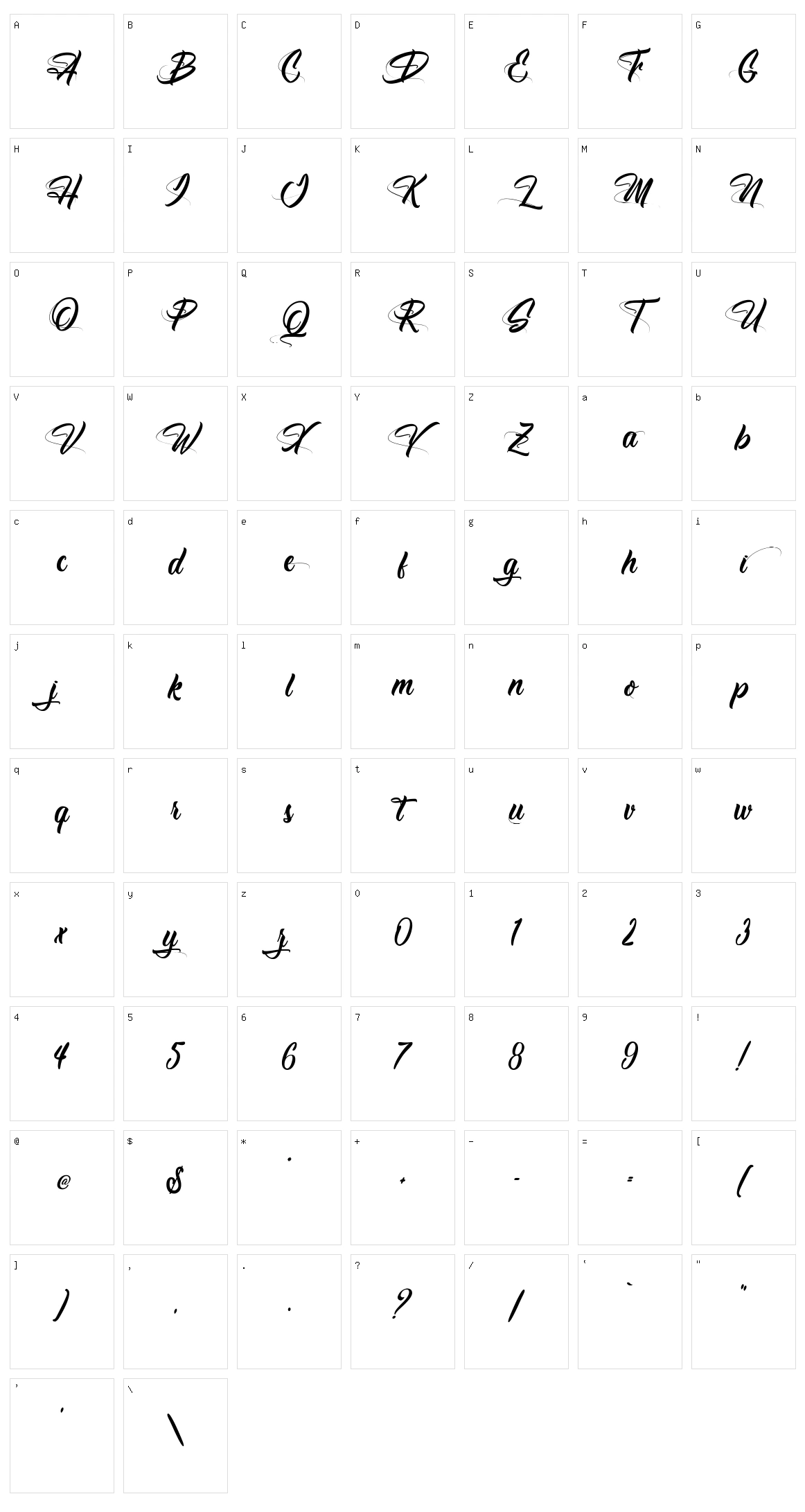 Antishbusy Character Set
