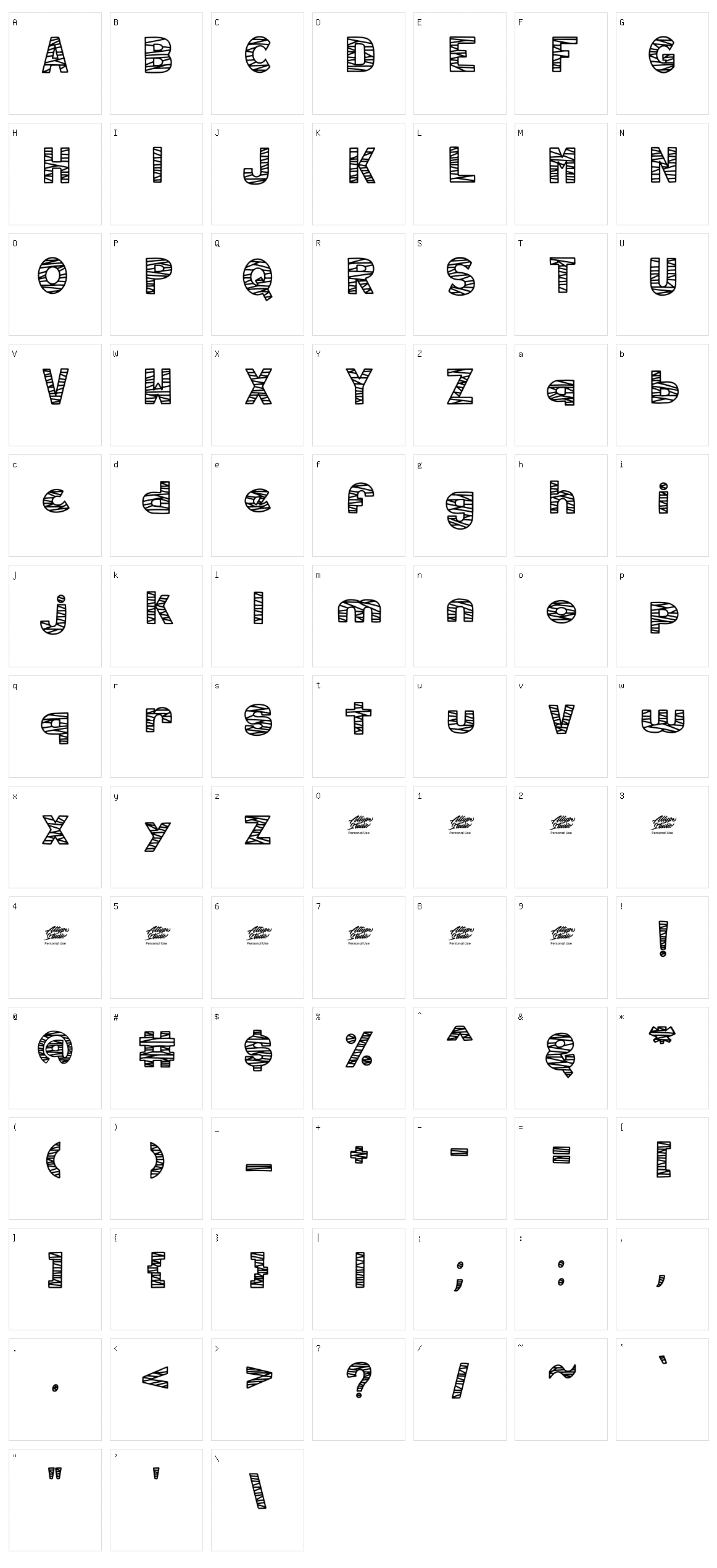 Hollow Mummy Character Set