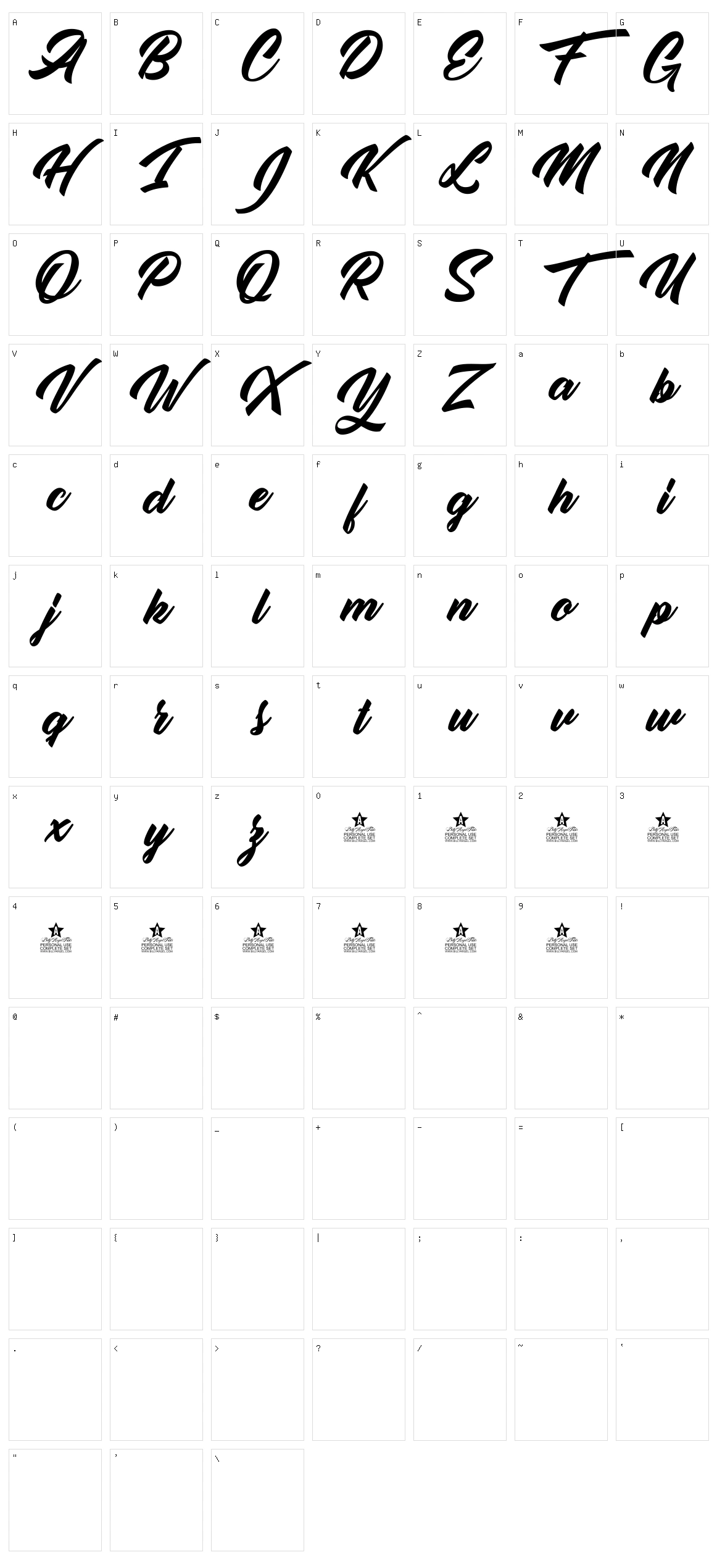 Orange Character Set