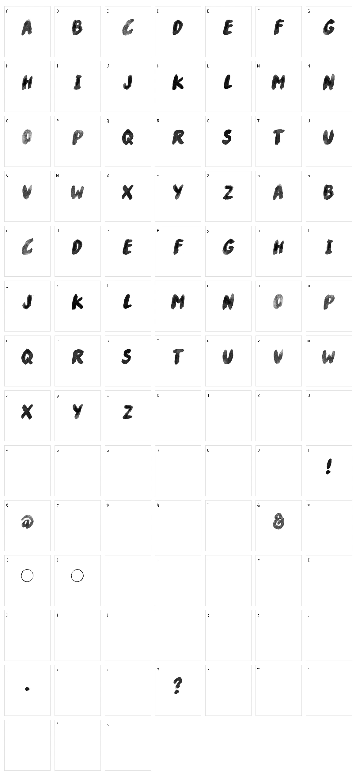 River Drive Character Set