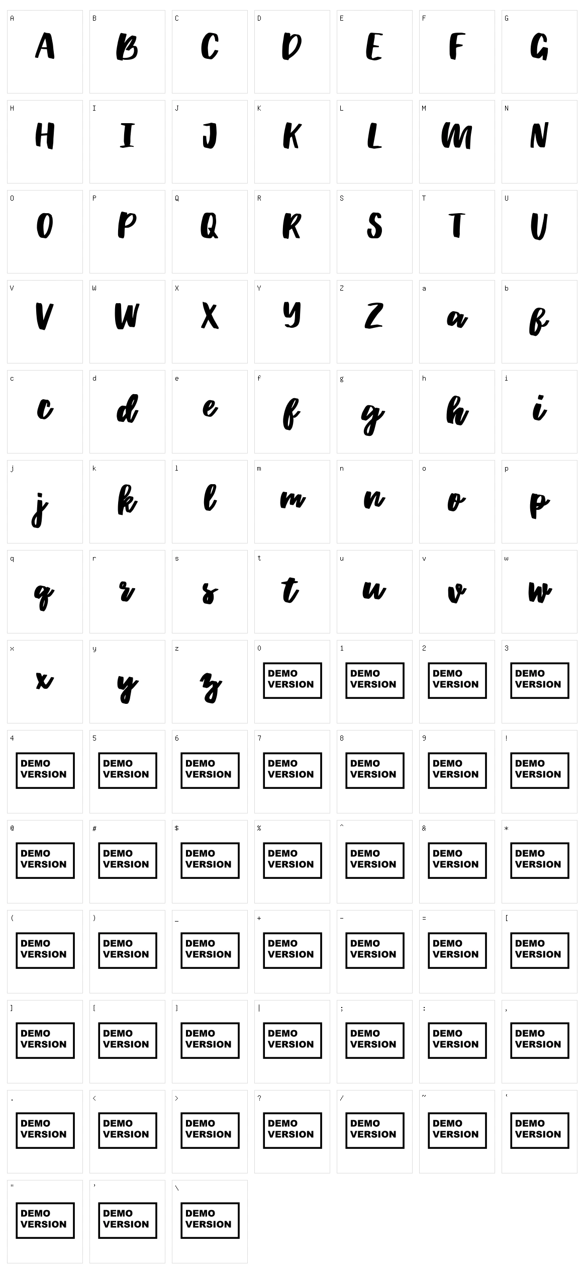 Whortle Character Set