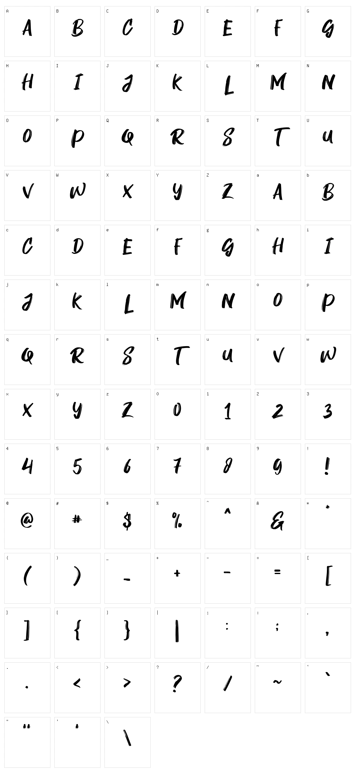 Rogeu Character Set