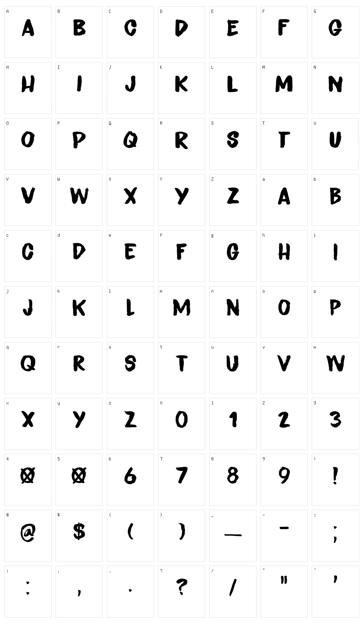 Endgame Character Set