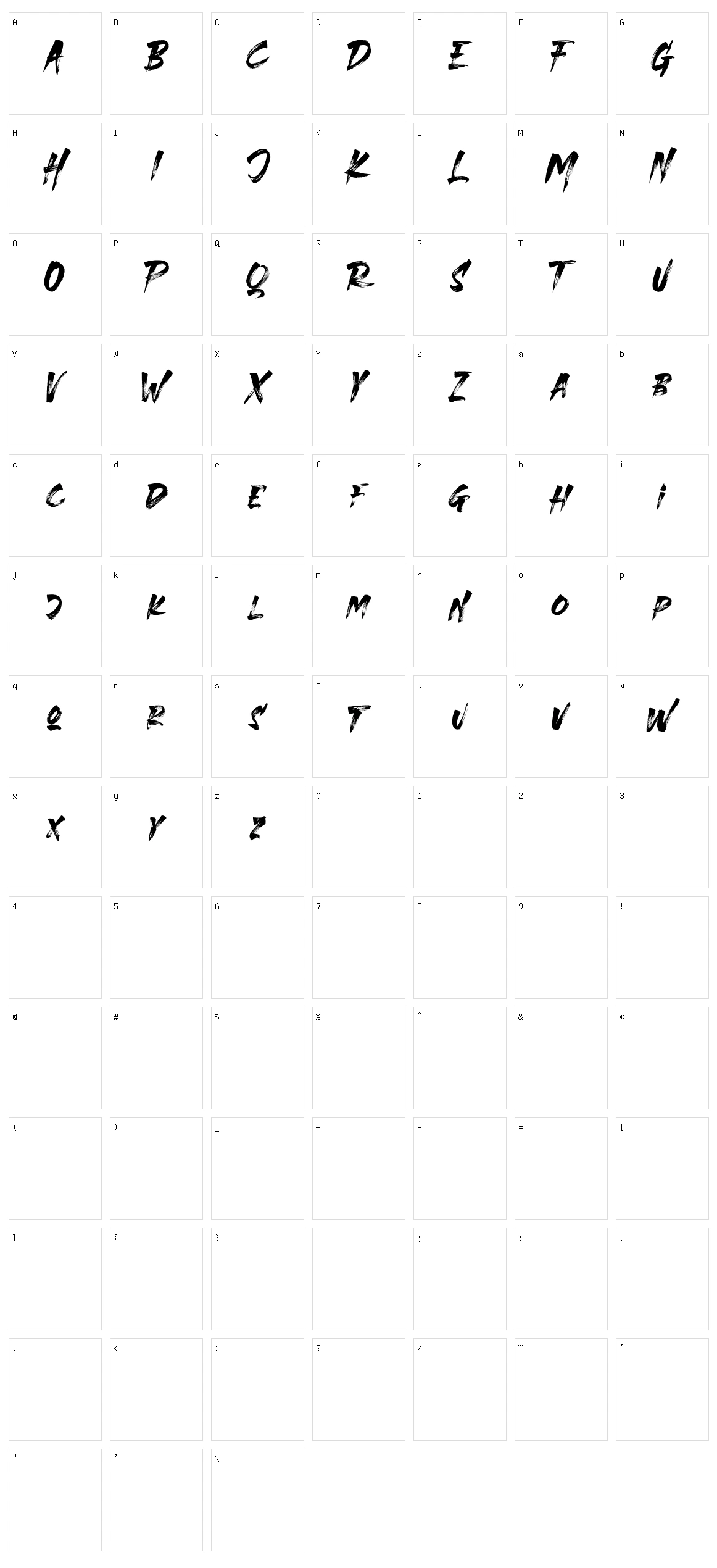 The Stranger Character Set