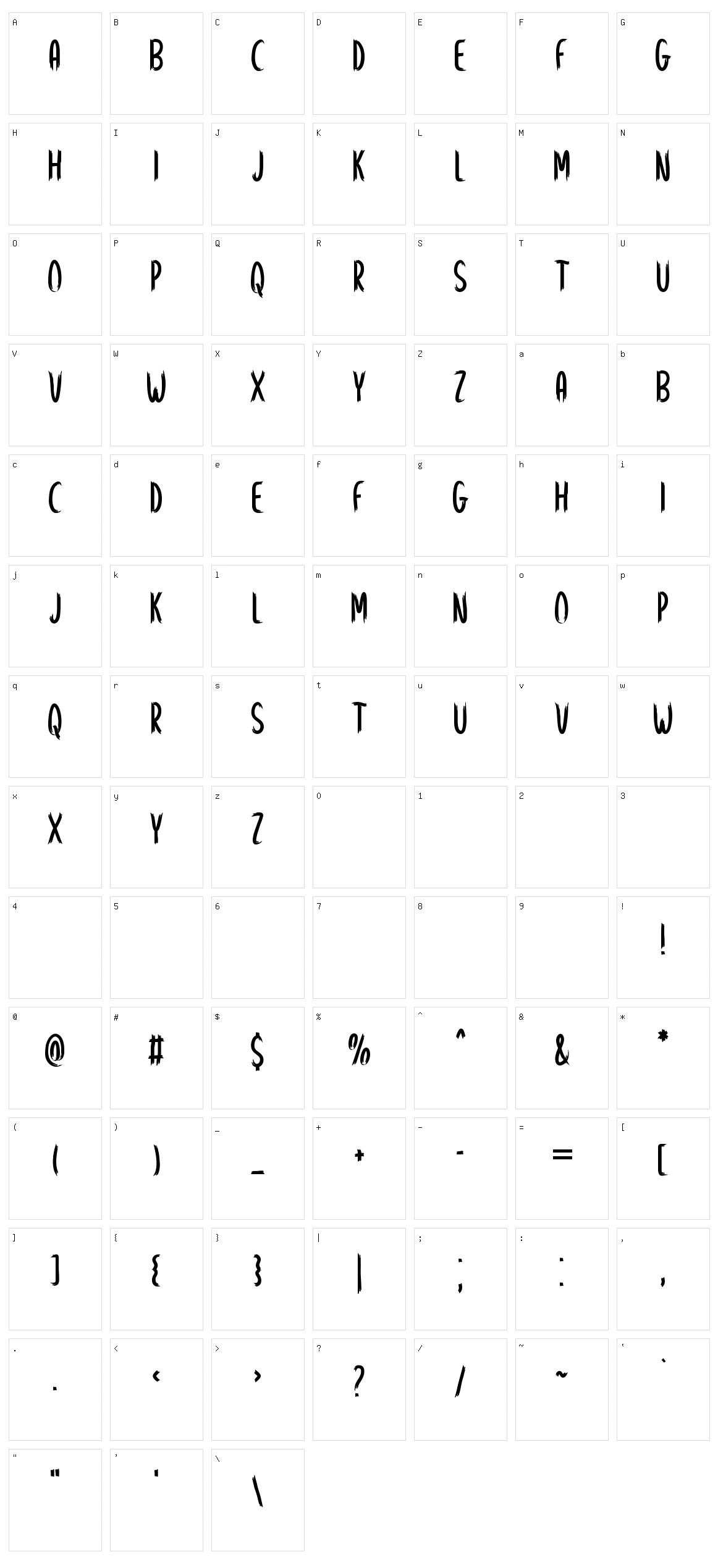 Summer Character Set