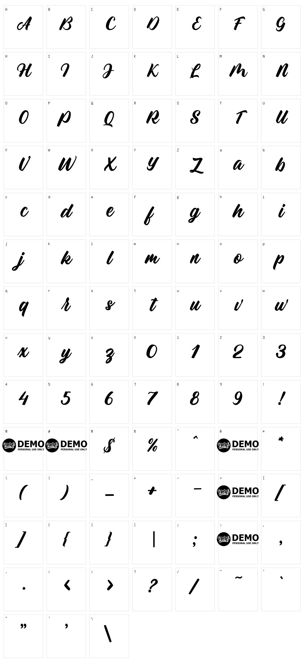 Culington Character Set