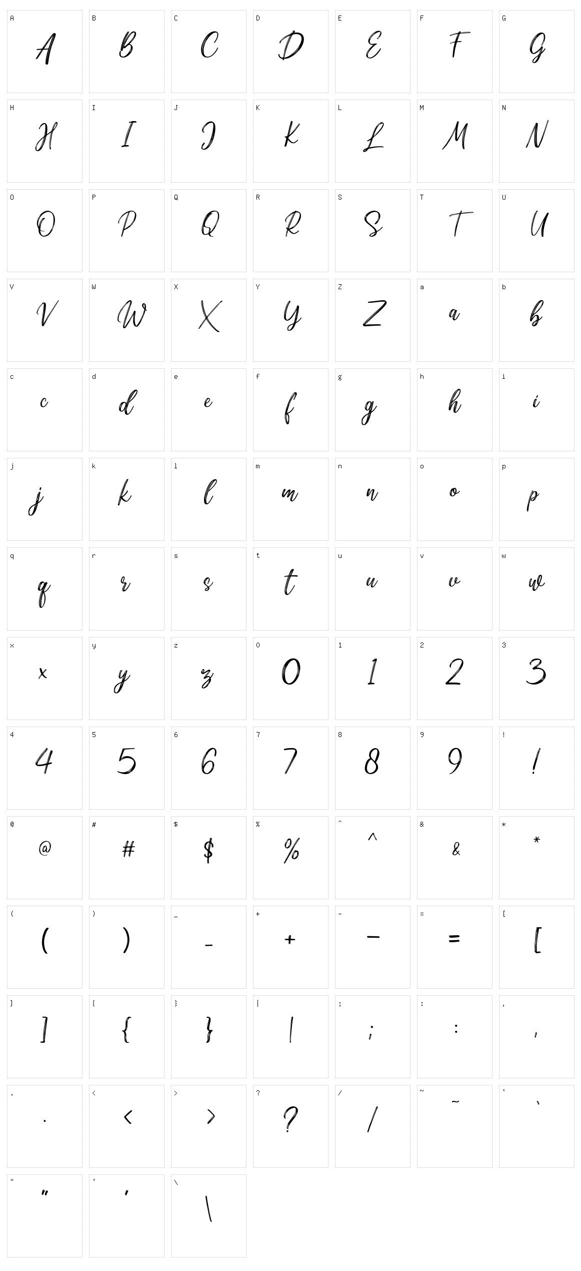 Riochi Character Set