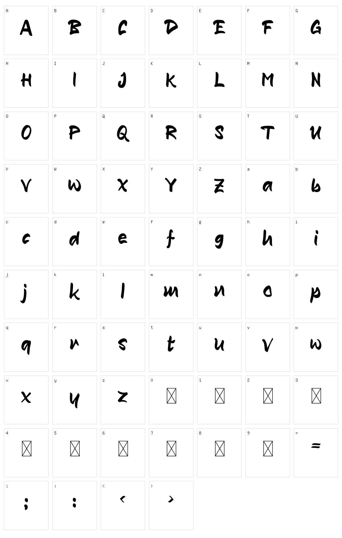 Riwaya Character Set
