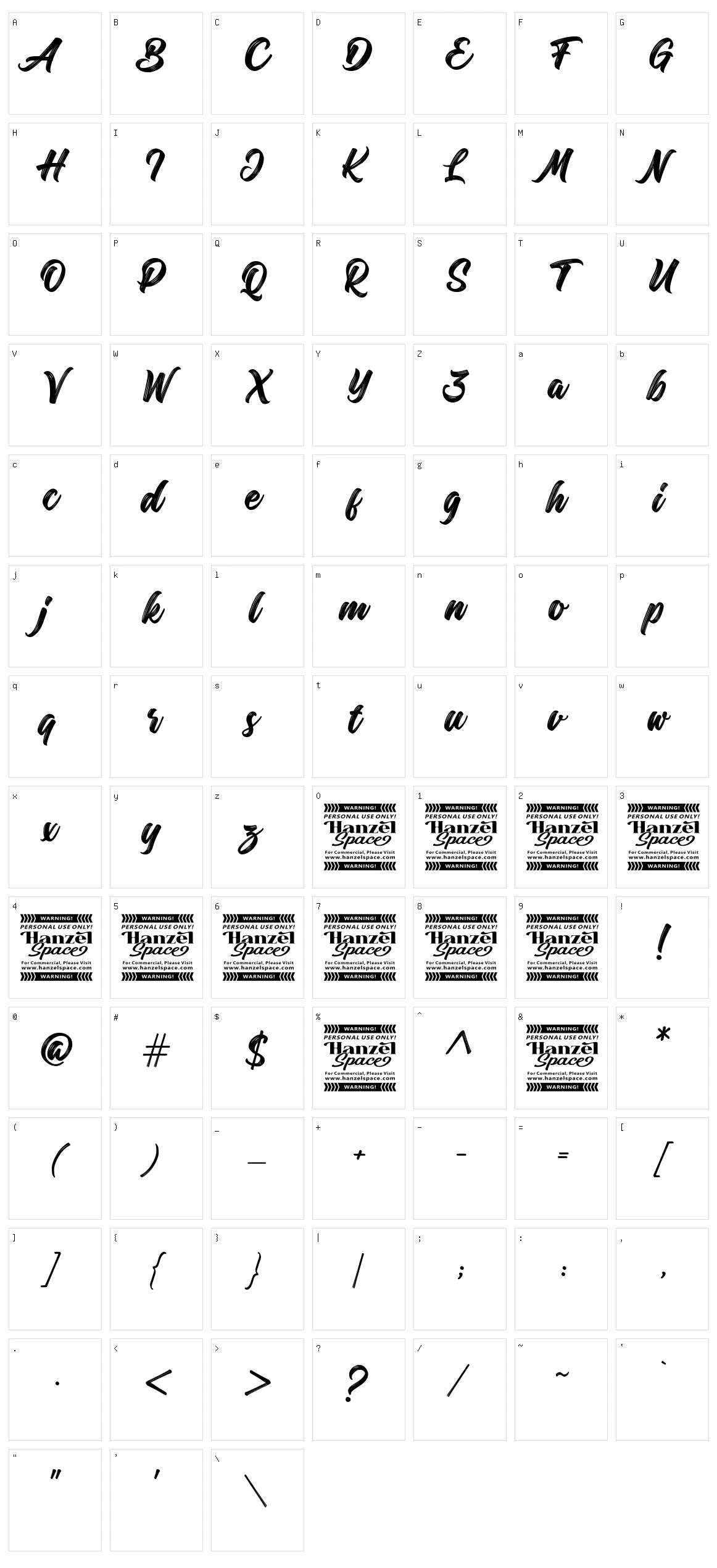 Margadeth Character Set