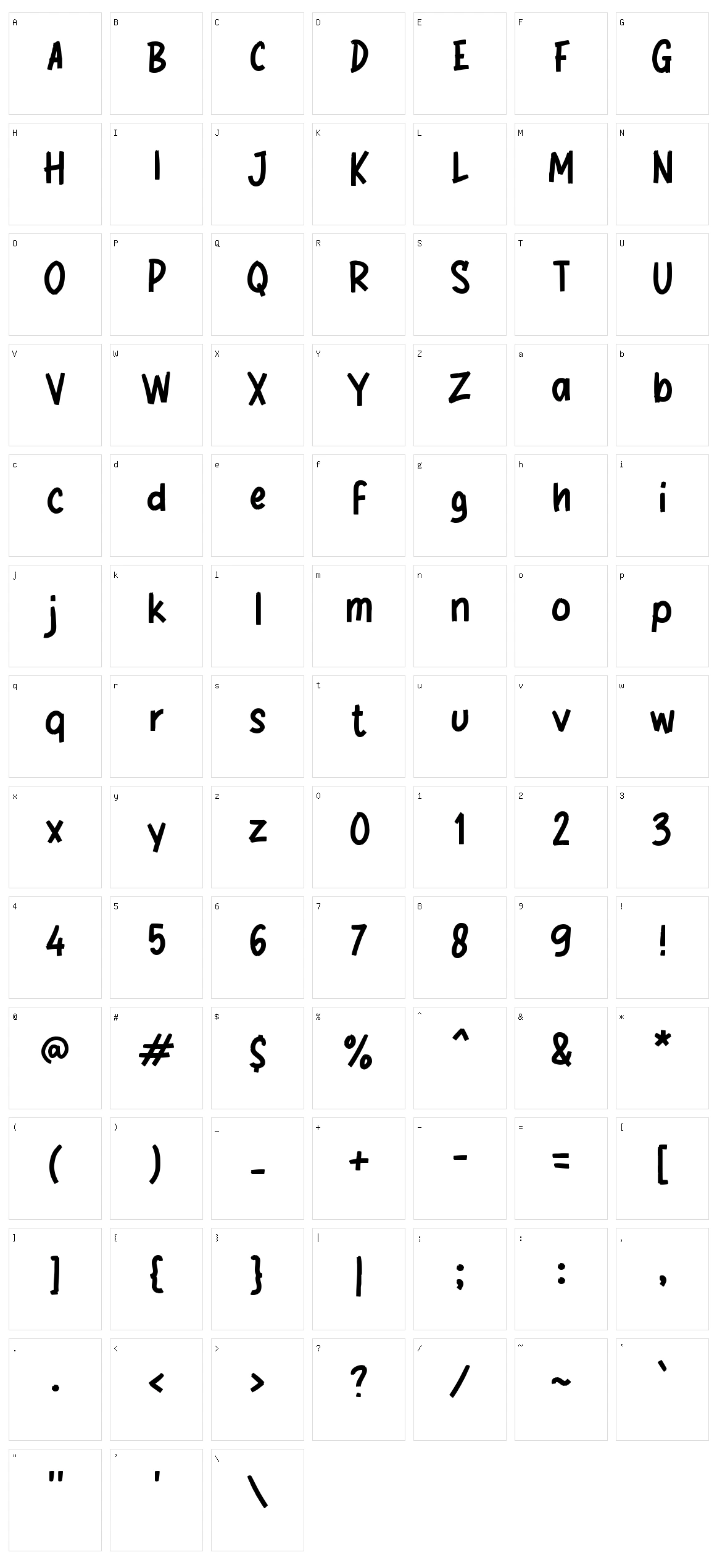 g Gembala Character Set