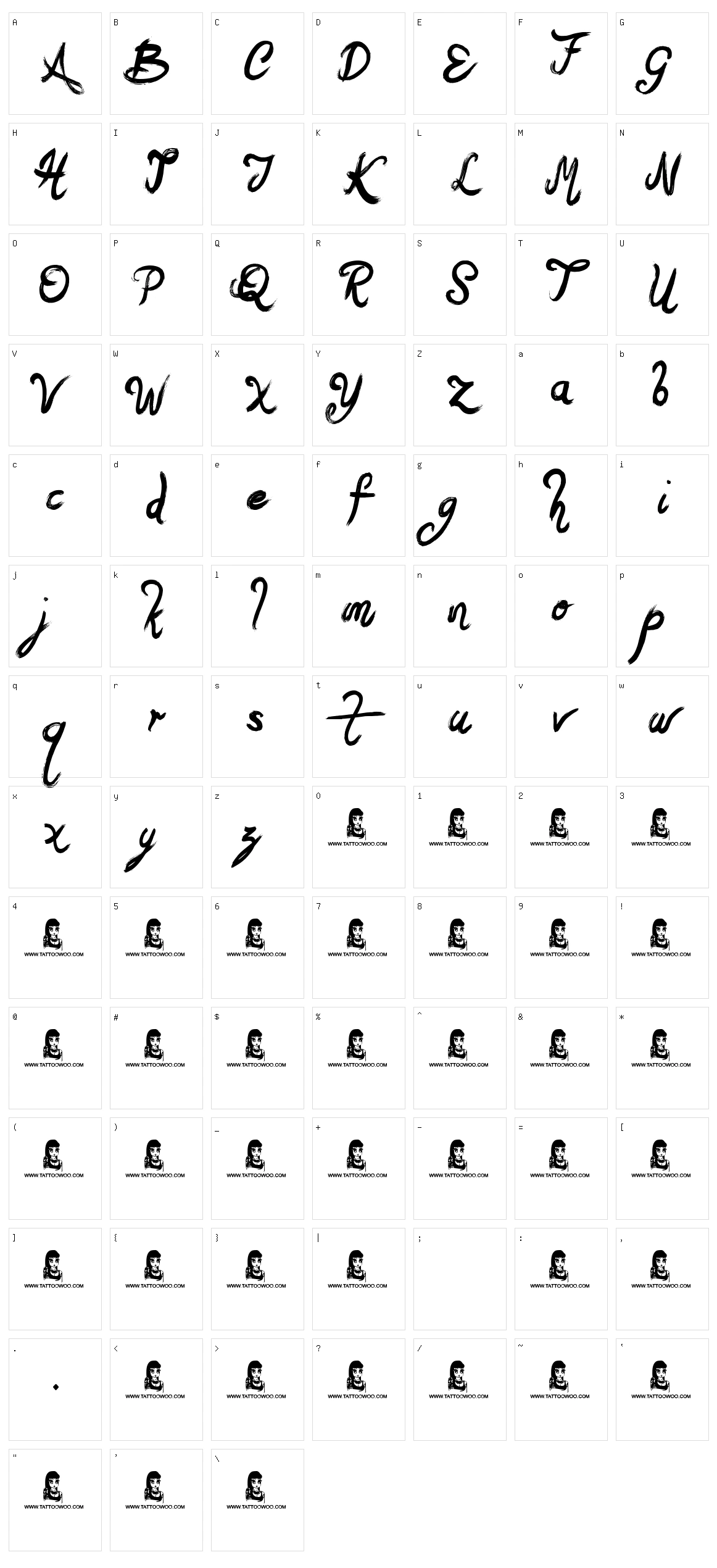 Basquiat Character Set