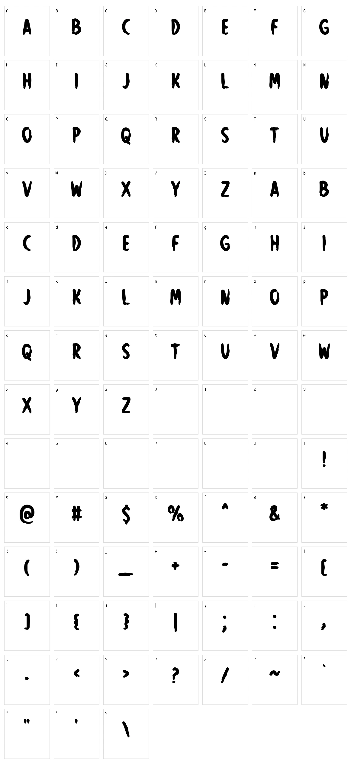 Haunted Dwelling Character Set