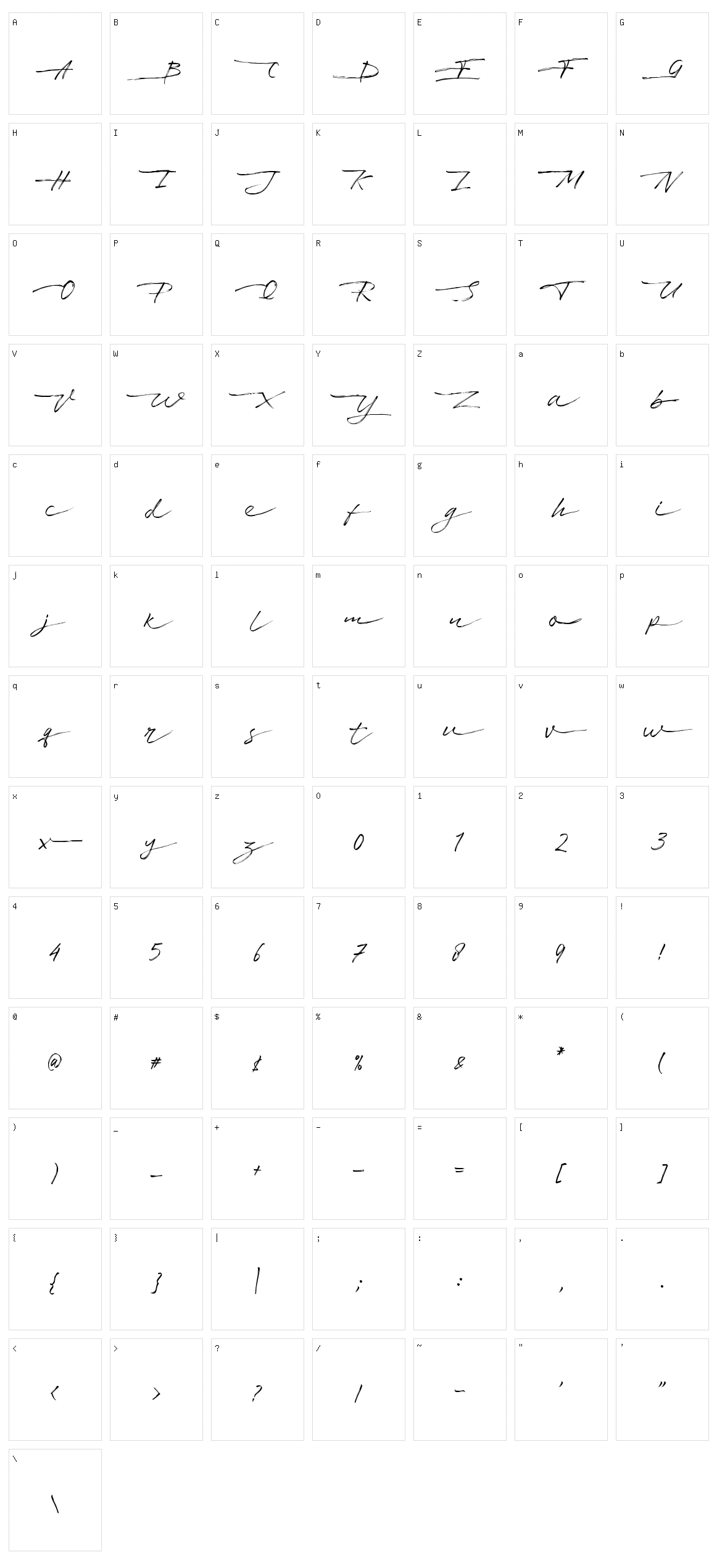 Fast Character Set