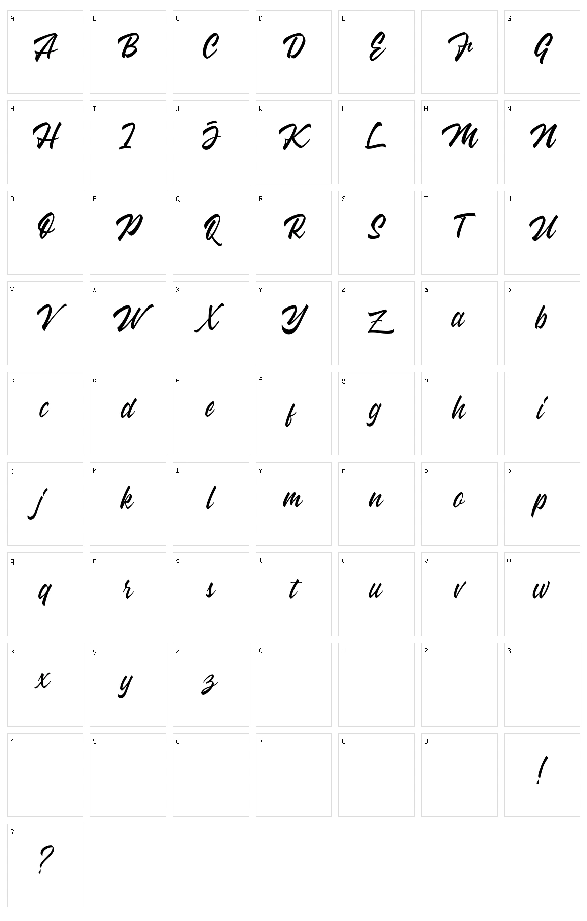 Wakanda Character Set