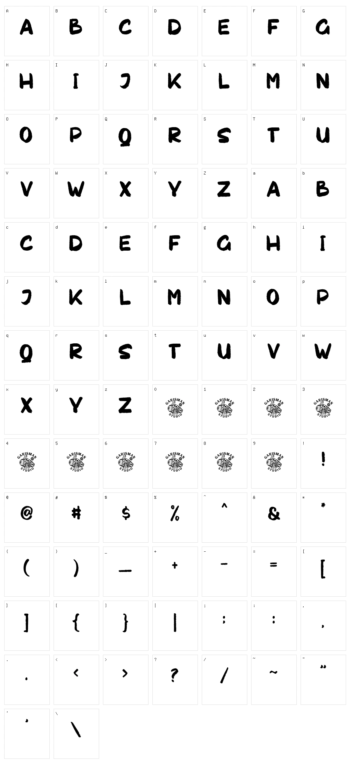 Chakie Character Set