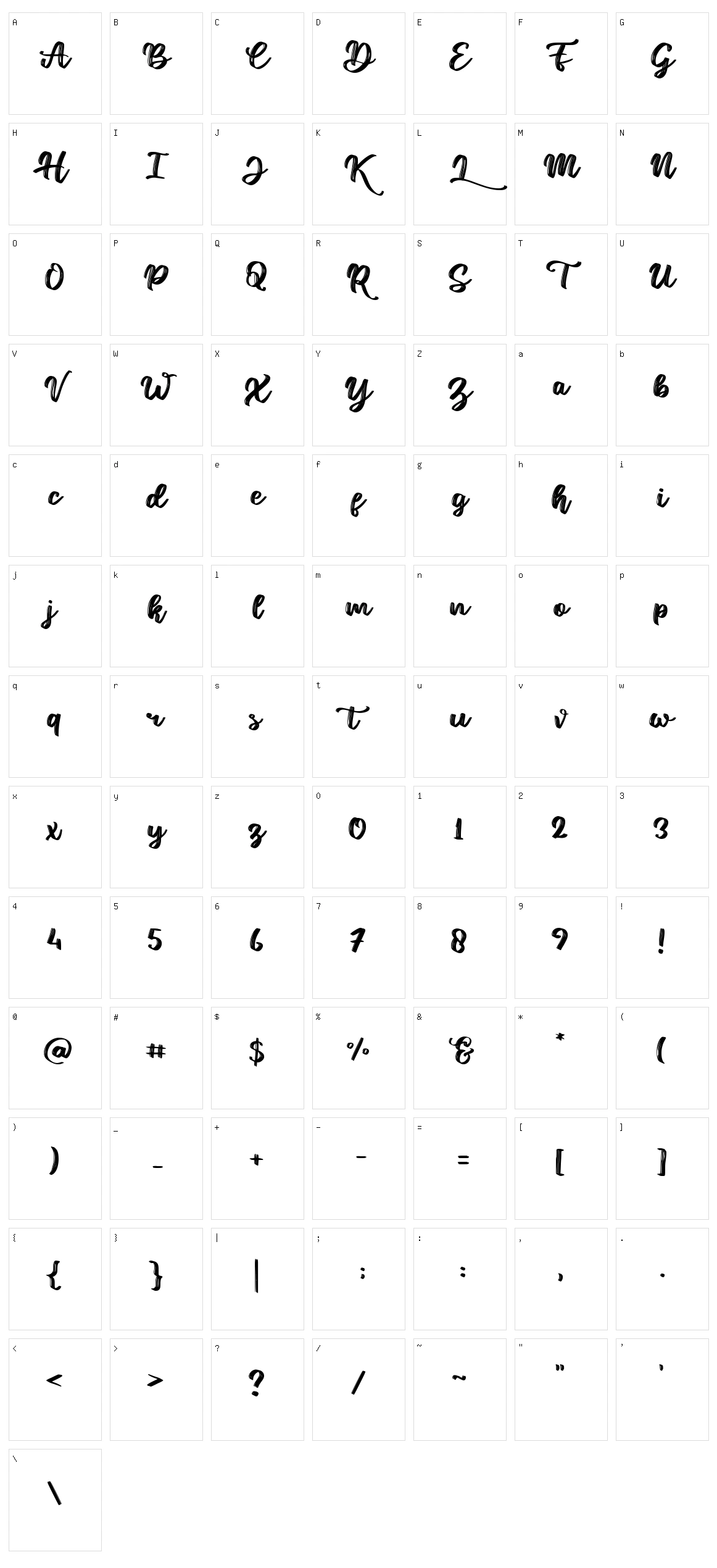 Hotel Lorint Character Set