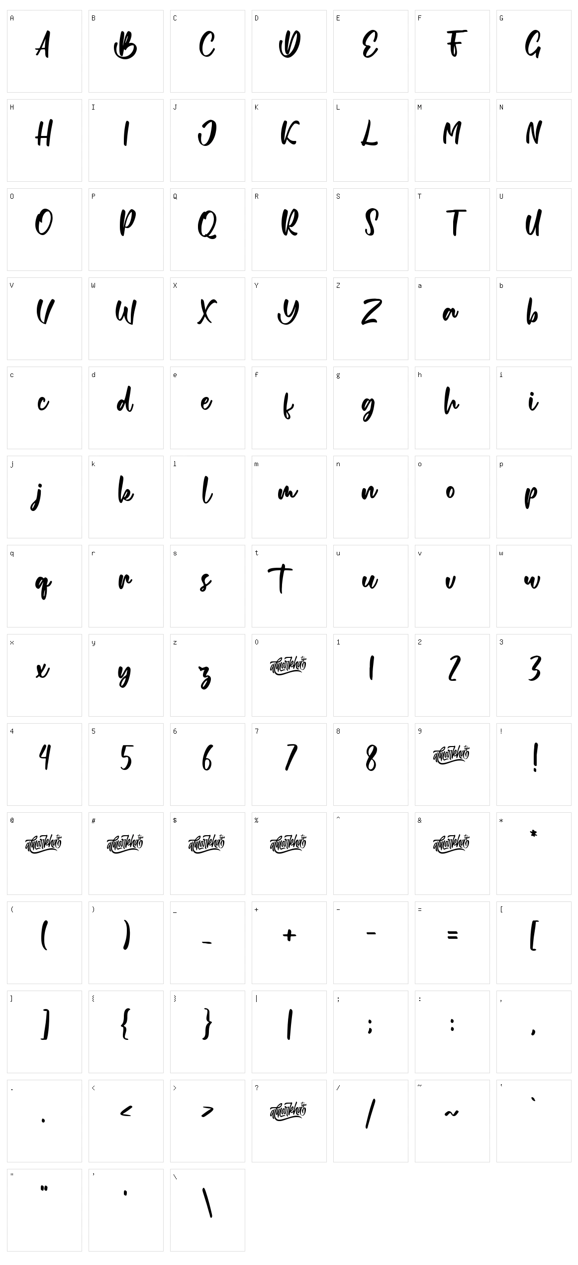 Romantics Character Set