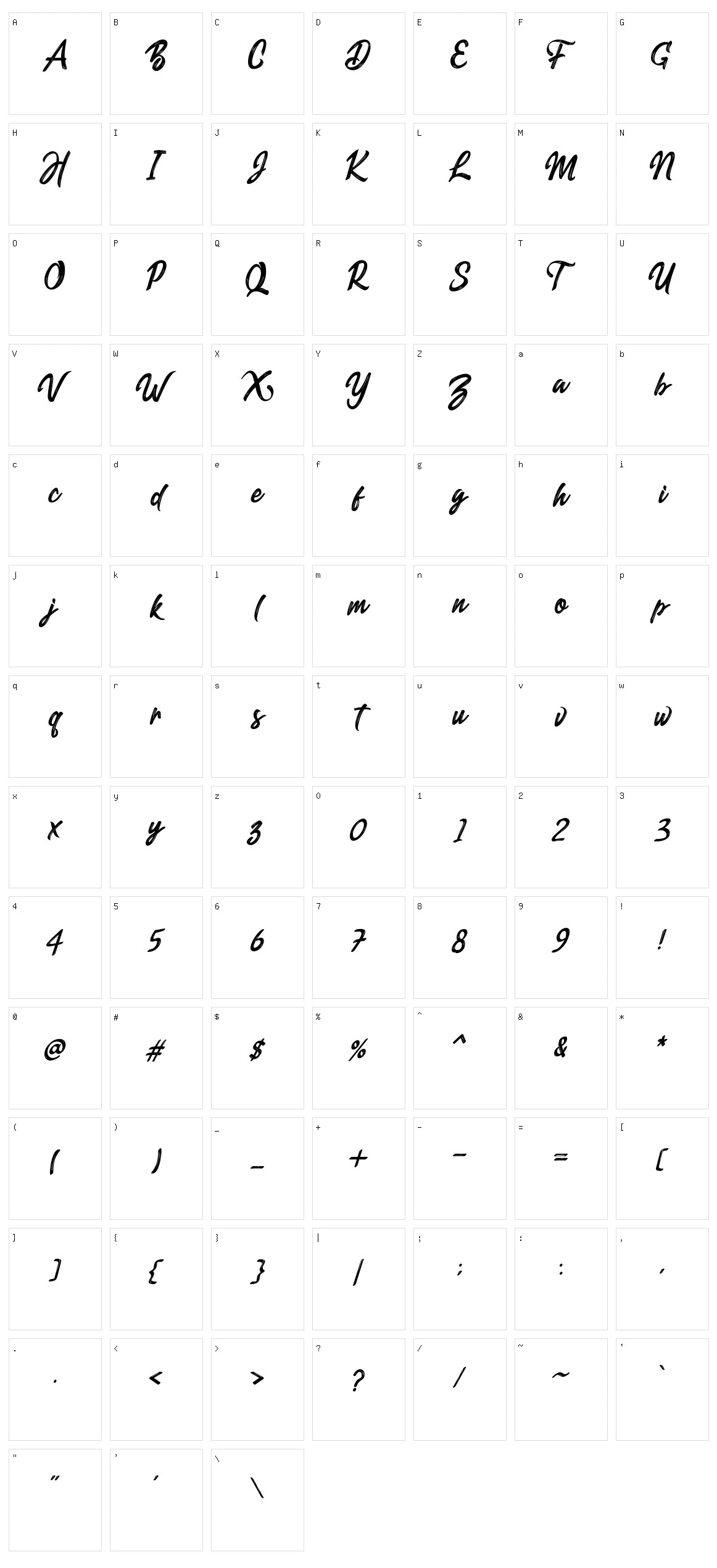 Dexaters Sillent Character Set