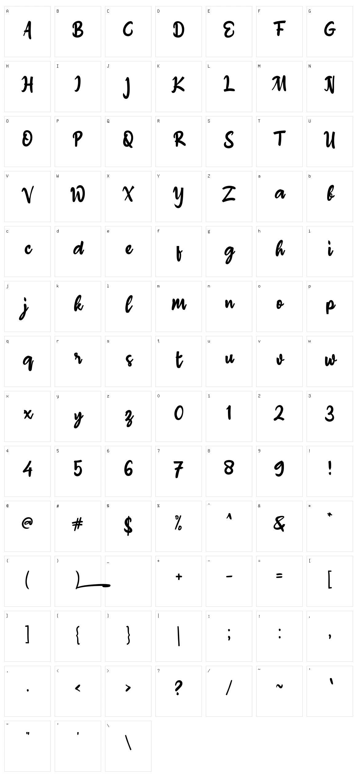 A Ahay Hore Character Set