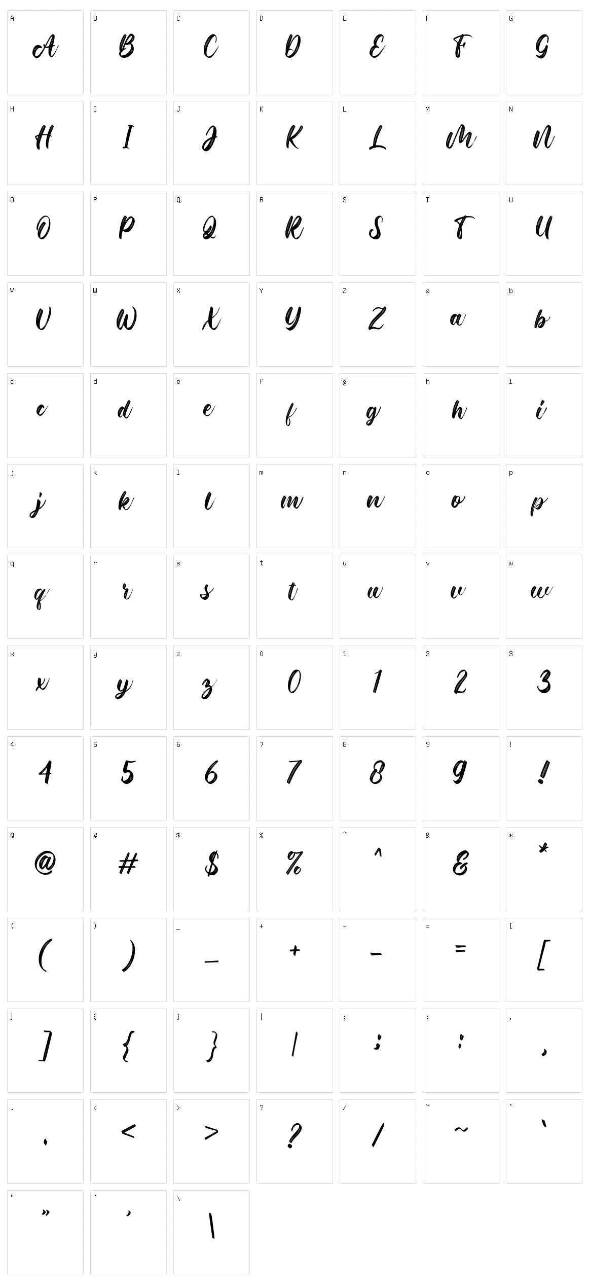 Roasting Character Set