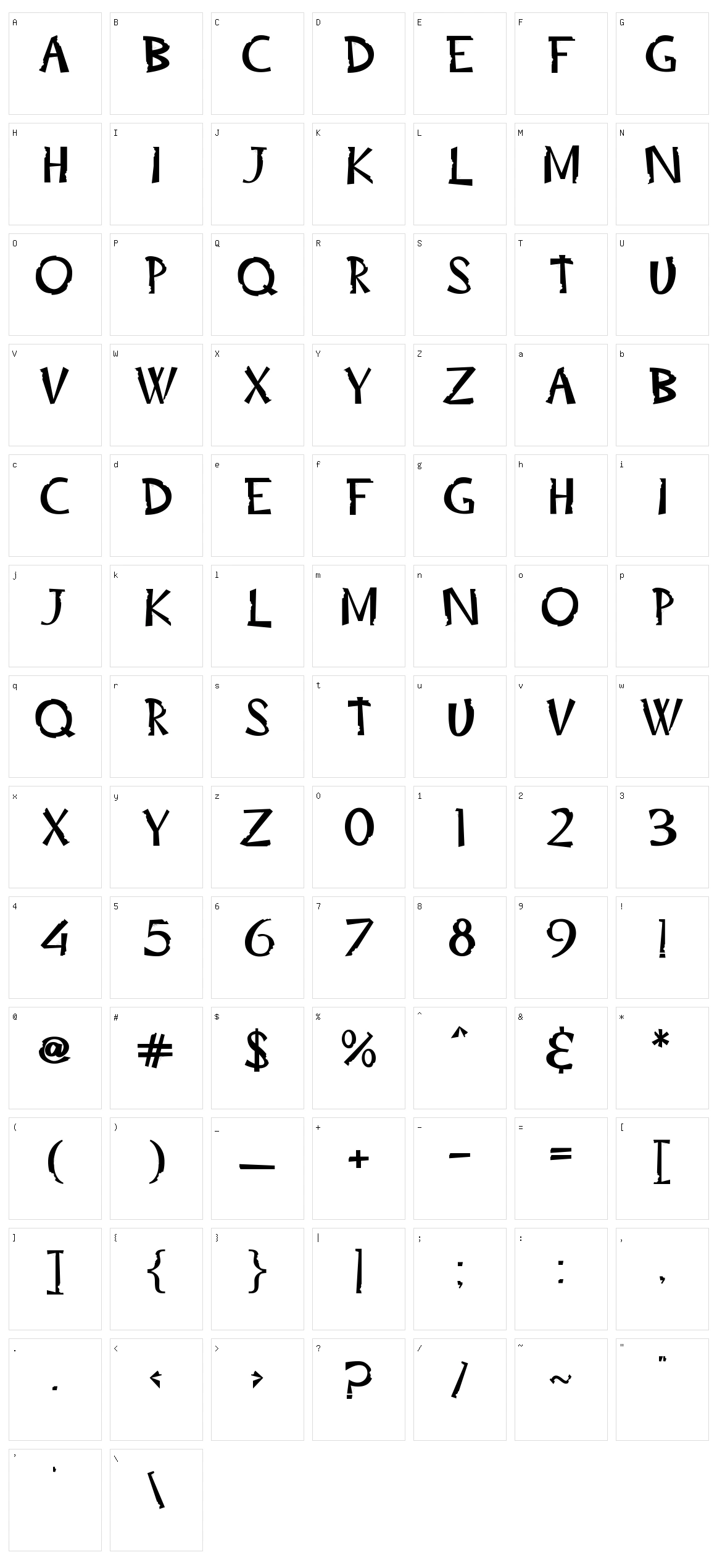 Trick or Bite Character Set