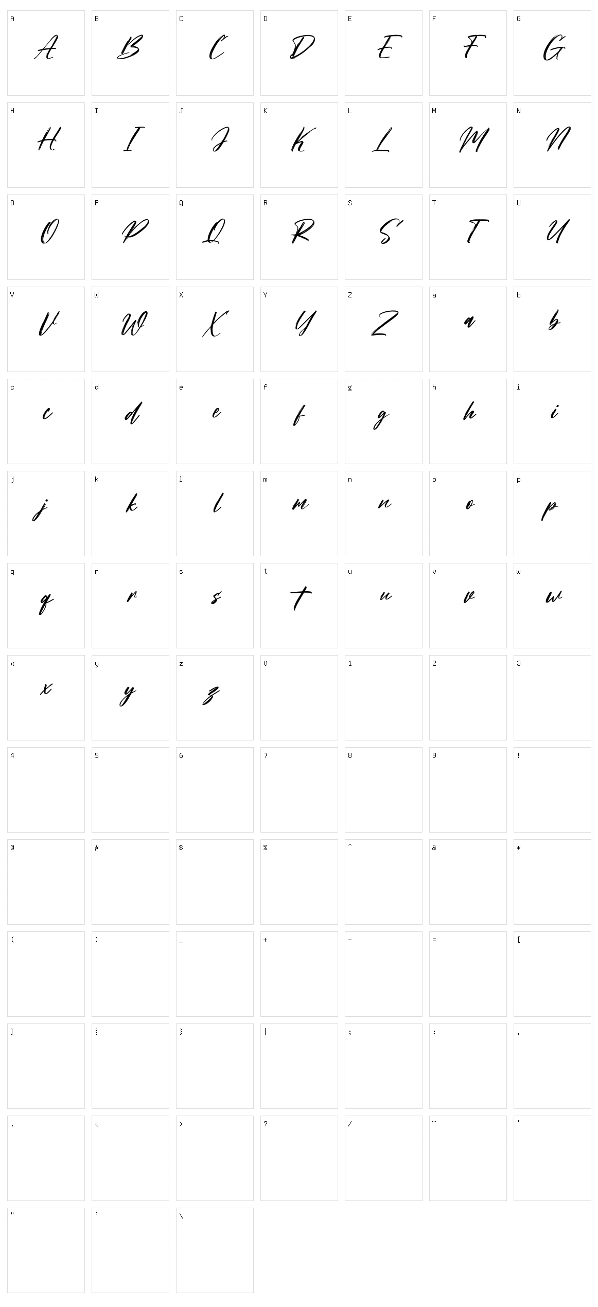 Mitoda Reels Character Set