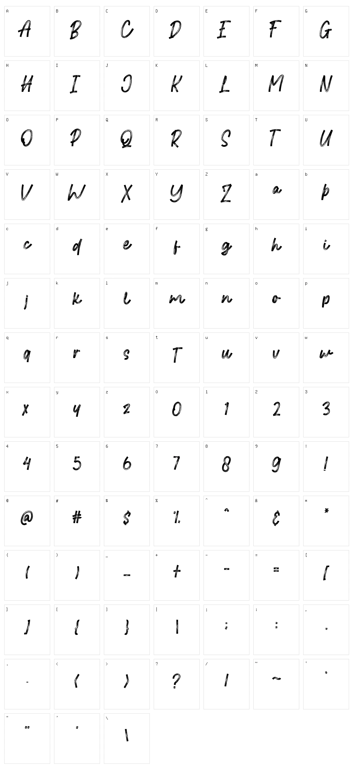 Brittanian Character Set