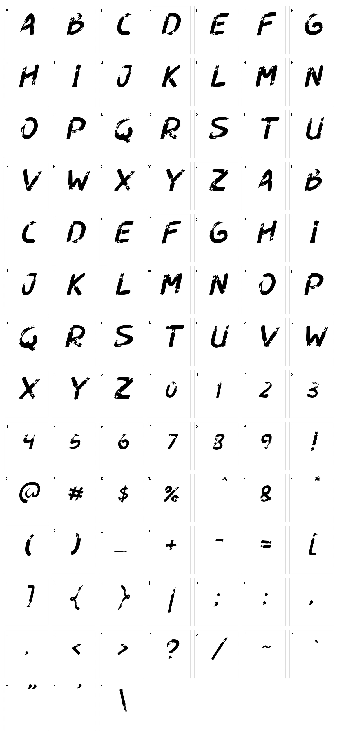Dogfight Character Set