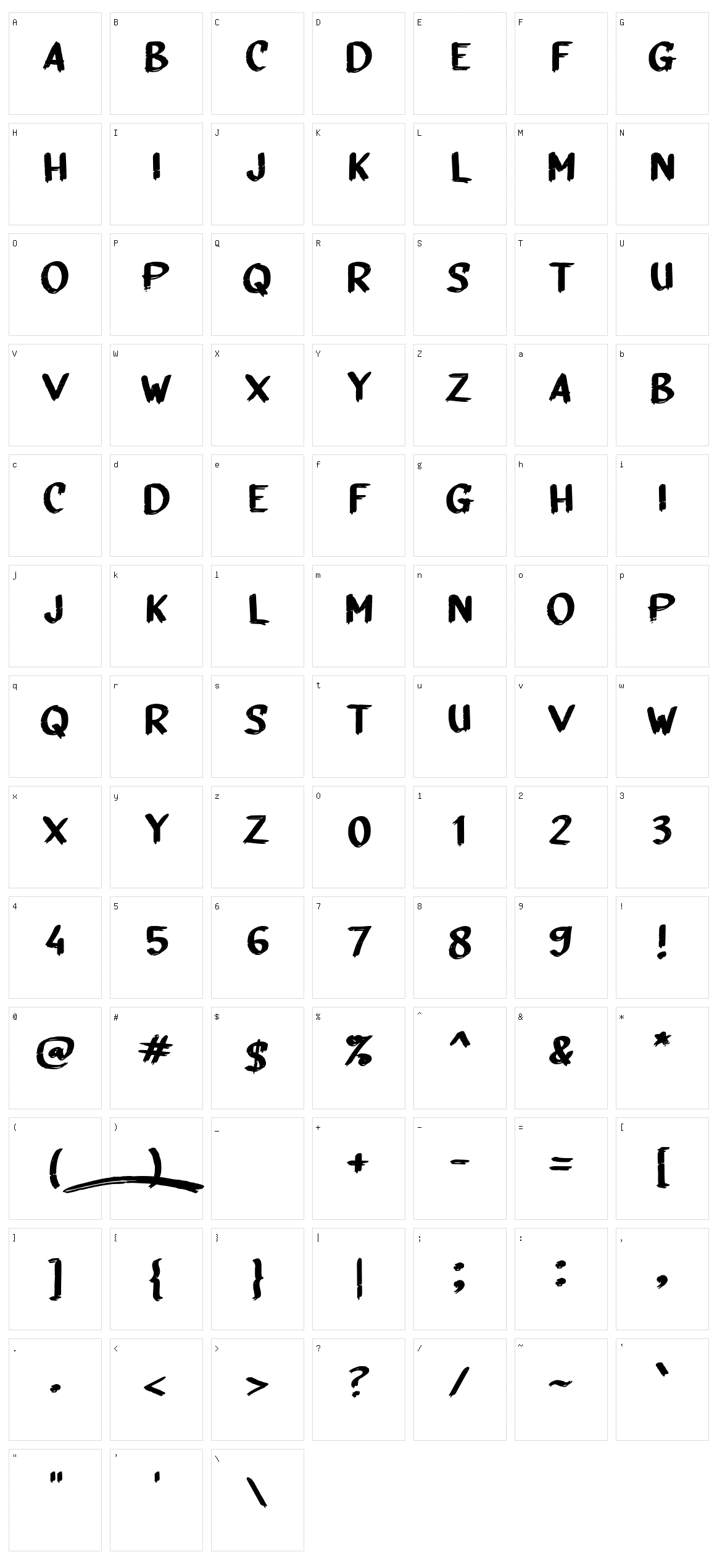 A Agustus Merdeka Character Set
