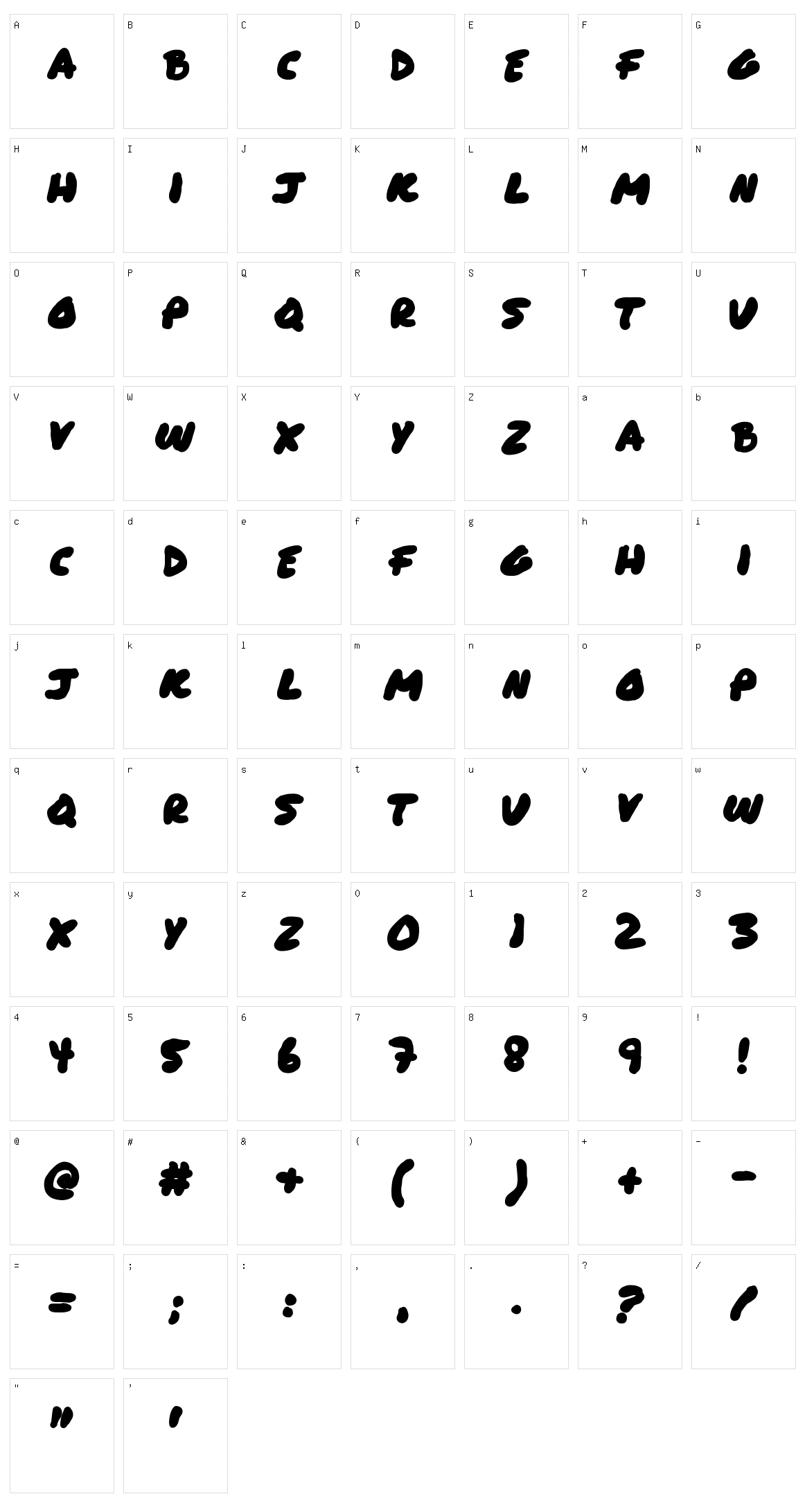 Paint Brush Character Set