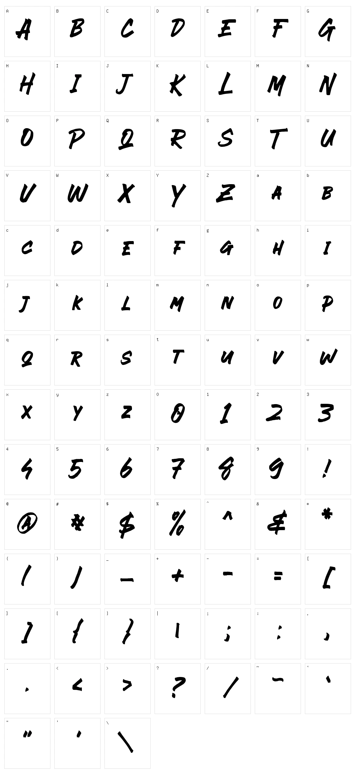 Ever Looser Character Set
