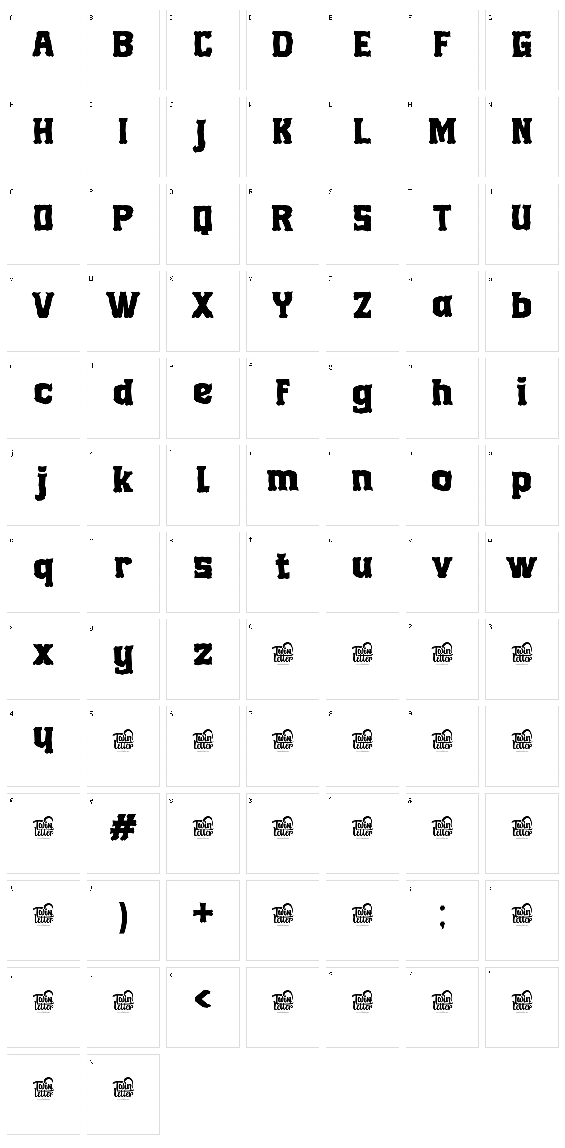 Geskon Character Set