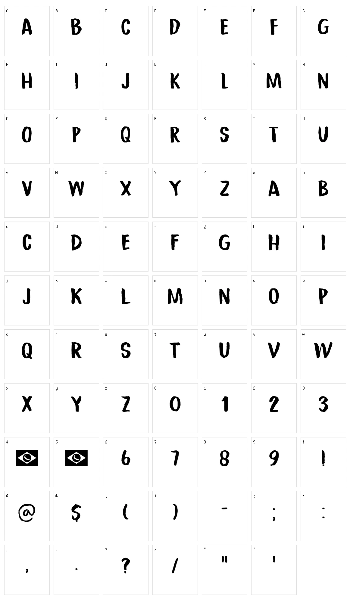 Republica Banana Character Set