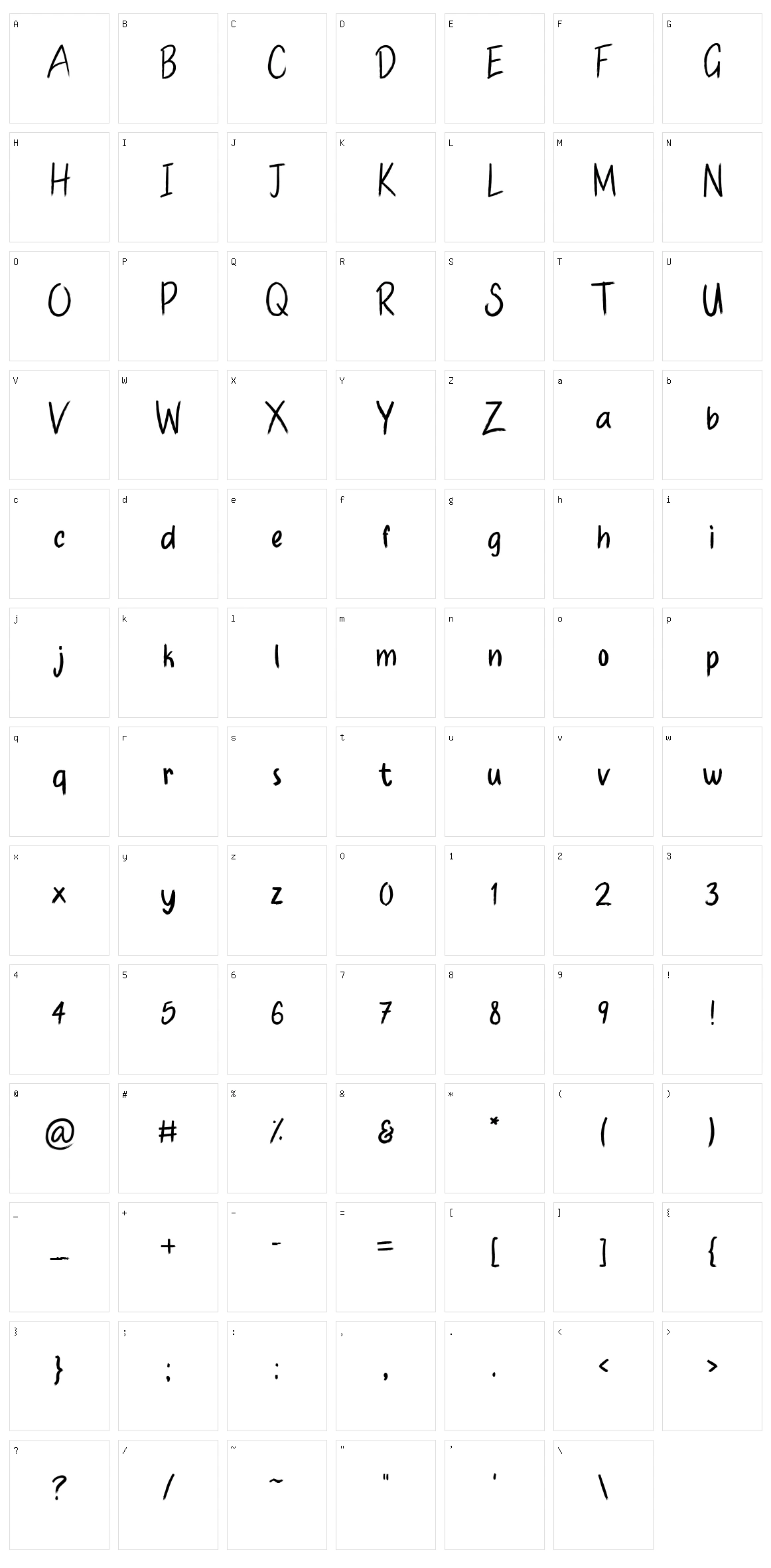 Handmade Brushes Character Set