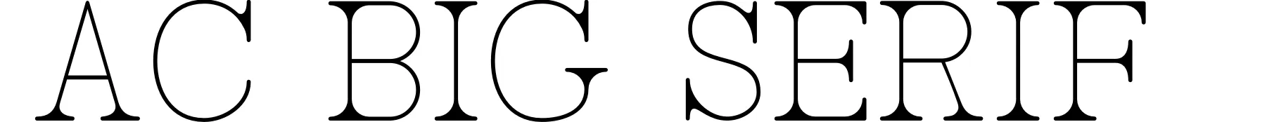 AC Big Serif