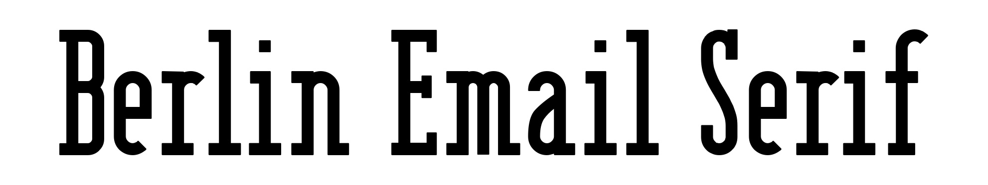 Berlin Email Serif