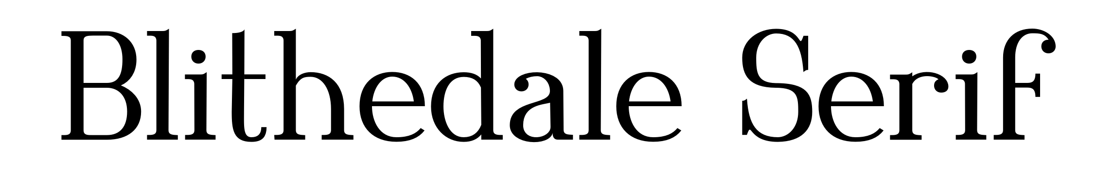 Blithedale Serif