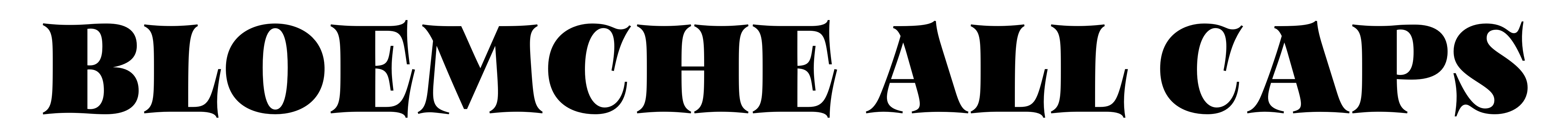 Bloemche All Caps