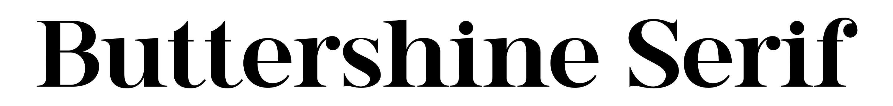 Buttershine Serif