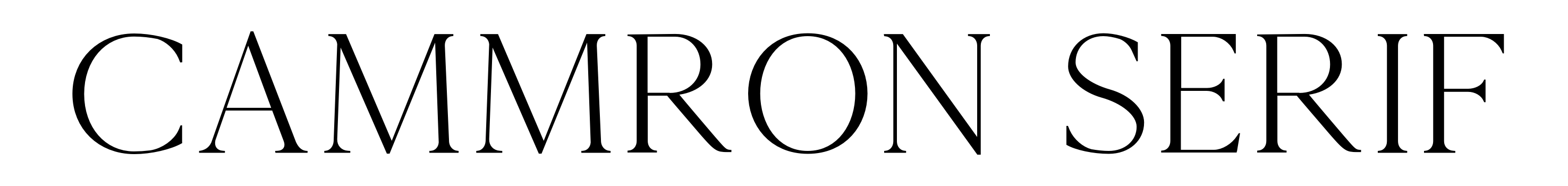 Cammron Serif