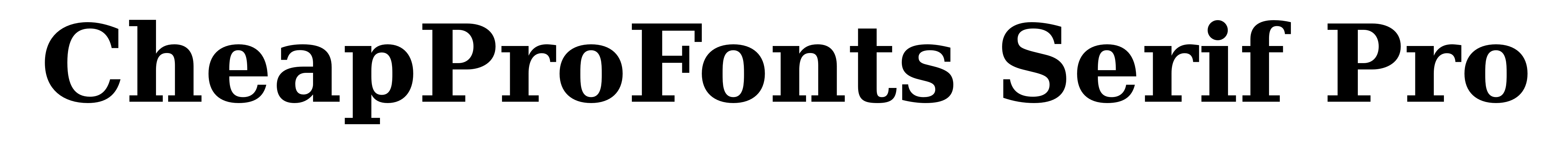 CheapProFonts Serif Pro