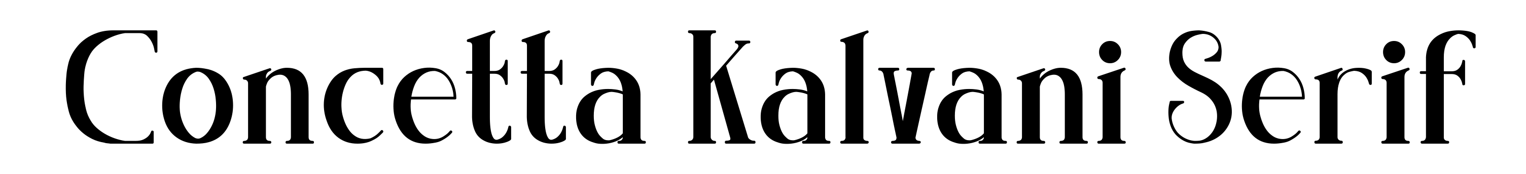 Concetta Kalvani Serif