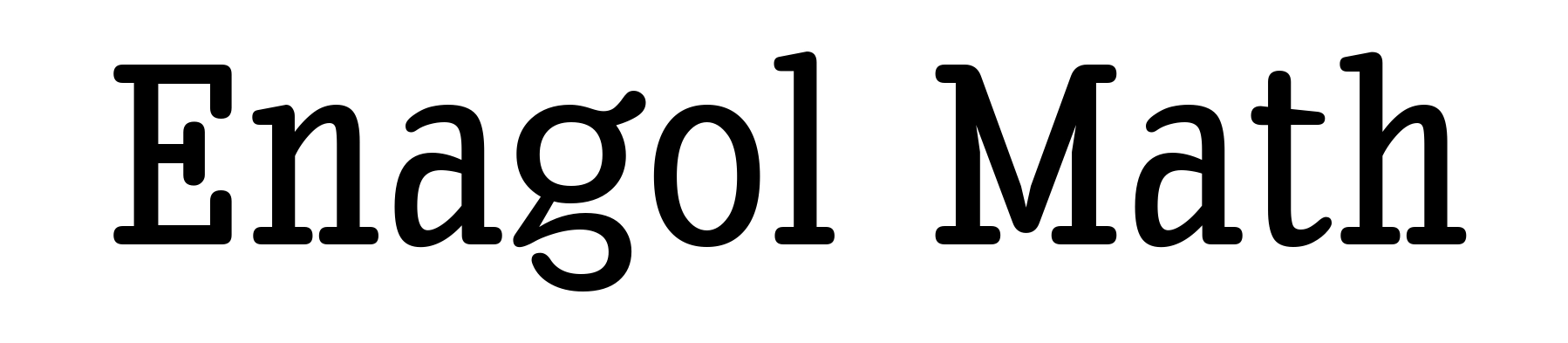 Enagol Math